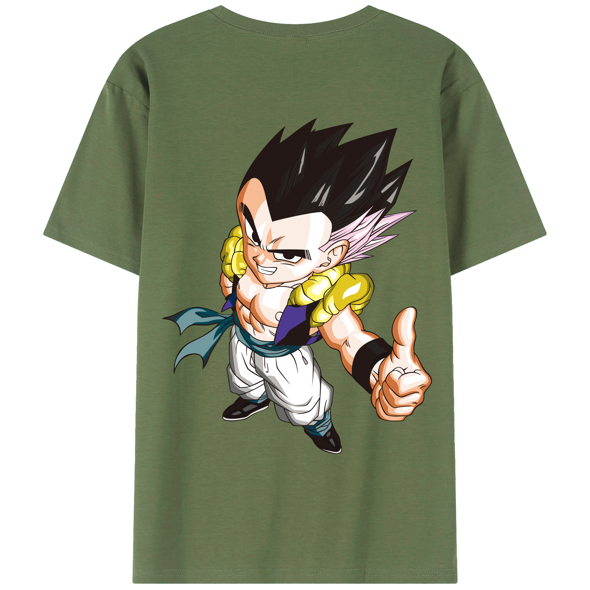 （画像用） ドラゴンボール ベジータ四世（Bejīta Yonsei）DRAGON BALL Vegeta IV 綿100％ メンズ半袖Tシャツ（バックプリント） 通気性